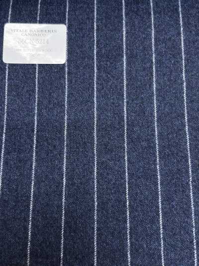 56CN5214 CANONICO(カノニコ) FLANNEL CLASSICS ブルー ストライプ