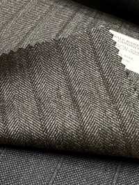 56CN5239 CANONICO(カノニコ) RWS TRADITIONAL WORSTED 21 グレー/ブラウン ストライプ[生地] CANONICO(カノニコ) サブ画像