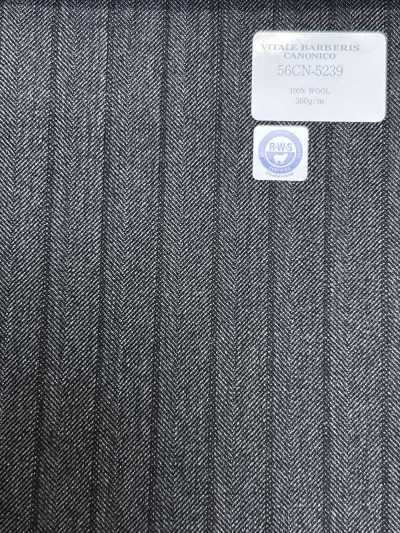 56CN5239 CANONICO(カノニコ) RWS TRADITIONAL WORSTED 21 グレー/ブラウン ストライプ