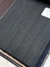 56CN5243 CANONICO(カノニコ) TRADITIONAL WORSTED 21 グリーン/ネイビー ストライプ[生地] CANONICO(カノニコ) サブ画像