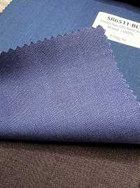 SR6511-BL 定番  国産 Premium Super120's Stretch Solaro ブルー 無地 玉虫色[生地] 細井商事株式会社 サブ画像