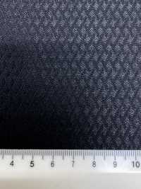 SK6511-BK 国産 シルクウールストレッチ ブラック ダイヤ柄[生地] 細井商事株式会社 サブ画像