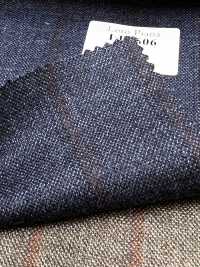 LP6606 Loro Piana ネイビー×レッド ストライプ[生地] 細井商事株式会社 サブ画像