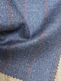 LP6606 Loro Piana ネイビー×レッド ストライプ[生地] 細井商事株式会社 サブ画像