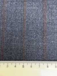 LP6606 Loro Piana ネイビー×レッド ストライプ[生地] 細井商事株式会社 サブ画像