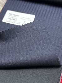 3ML4493 26AW 御幸生地 MIYUKI エッセンシャルズ ESSENTIALS STRETCH TWILL 紺 ストライプ 御幸毛織(ミユキ) サブ画像