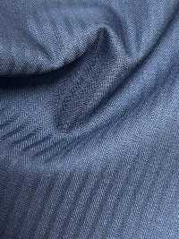 3ML4493 26AW 御幸生地 MIYUKI エッセンシャルズ ESSENTIALS STRETCH TWILL 紺 ストライプ 御幸毛織(ミユキ) サブ画像