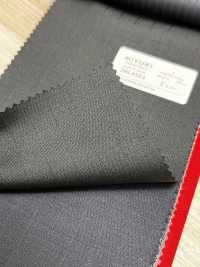 3ML4504 26AW 御幸生地 MIYUKI エッセンシャルズ ESSENTIALS STRETCH TWILL 黒 ストライプ 御幸毛織(ミユキ) サブ画像