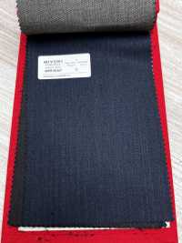4MR4660 26AW Super100's × CASHIMERE 紺 ストライプ[生地] 御幸毛織(ミユキ) サブ画像