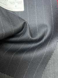4MR4682 26AW Super100's × CASHIMERE 紺 ストライプ[生地] 御幸毛織(ミユキ) サブ画像