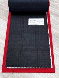 4MR4715 26AW Super100's × CASHIMERE チャコールグレー チェック[生地] 御幸毛織(ミユキ) サブ画像