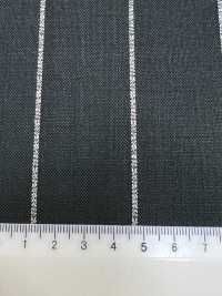 AR6549 ARISTON Super130's グリーン×白 ストライプ[生地] 細井商事株式会社 サブ画像