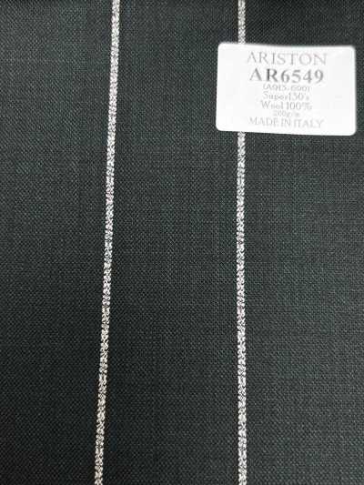 ARISTON Super130's グリーン×白 ストライプ