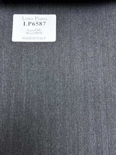 Loro Piana Super130's グレー ヘリンボーン
