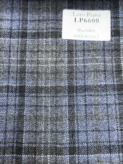 Loro Piana グレー×ブルー チェック