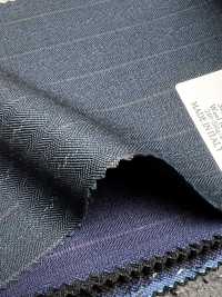 LV6165 LANVIN COLLECTION Super120's ブルーグリーン ストライプ[生地] 細井商事株式会社 サブ画像