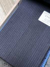 LV6179 LANVIN COLLECTION Super120's 濃紺 ストライプ[生地] 細井商事株式会社 サブ画像