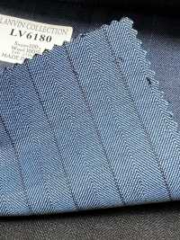 LV6180 LANVIN COLLECTION Super120's ブルー ストライプ[生地] 細井商事株式会社 サブ画像