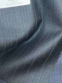 EZ6515 Ermenegildo Zegna TRAVELLER ダークグレー×ネイビー ストライプ[生地] 細井商事株式会社 サブ画像