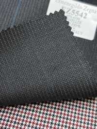 EZ5542 Ermenegildo Zegna TRAVELLER グレー×サックス ストライプ[生地] 細井商事株式会社 サブ画像