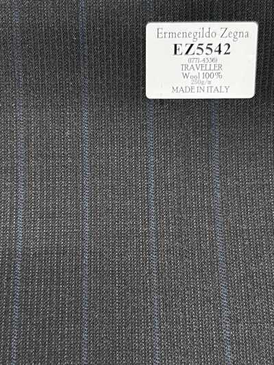 Ermenegildo Zegna TRAVELLER グレー×サックス ストライプ