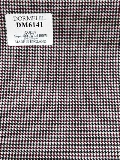 DORMEUIL QUEEN Super100's ブラック×レッド 千鳥格子