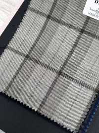 DM6142 DORMEUIL QUEEN Super100's ベージュ×ブラック チェック[生地] 細井商事株式会社 サブ画像