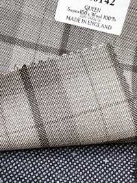 DM6142 DORMEUIL QUEEN Super100's ベージュ×ブラック チェック[生地] 細井商事株式会社 サブ画像