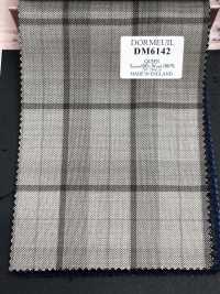DM6142 DORMEUIL QUEEN Super100's ベージュ×ブラック チェック[生地] 細井商事株式会社 サブ画像