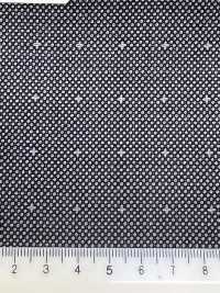 DM6144 DORMEUIL QUEEN Super100's ブラック×ホワイト 刺子柄[生地] 細井商事株式会社 サブ画像