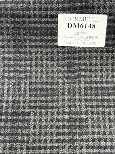 DORMEUIL QUEEN Super100's グレー チェック