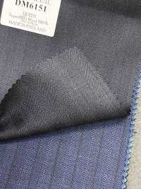 DM6151 DORMEUIL QUEEN Super100's 濃紺 ストライプ[生地] 細井商事株式会社 サブ画像