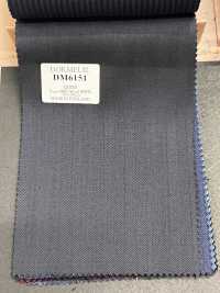 DM6151 DORMEUIL QUEEN Super100's 濃紺 ストライプ[生地] 細井商事株式会社 サブ画像