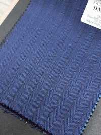 DM6155 DORMEUIL QUEEN Super100's ネイビー×ブラウン ストライプ[生地] 細井商事株式会社 サブ画像