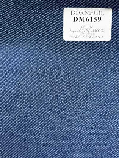DORMEUIL QUEEN Super100's ブルー 無地