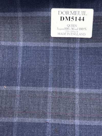 DORMEUIL QUEEN Super100's ネイビー チェック