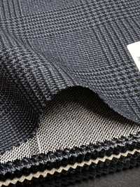 CR6612 CARNET 3PLY ネイビー グレンチェック[生地] 細井商事株式会社 サブ画像