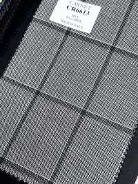 CR6613 CARNET 3PLY ライトグレー チェック[生地] 細井商事株式会社 サブ画像
