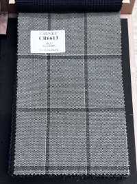 CR6613 CARNET 3PLY ライトグレー チェック[生地] 細井商事株式会社 サブ画像