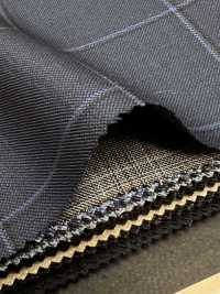 CR6615 CARNET 3PLY ネイビー チェック[生地] 細井商事株式会社 サブ画像