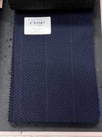 CN5587 CANONICO Super110's ネイビー チェック[生地] 細井商事株式会社 サブ画像
