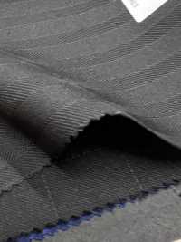 MR3593 MARZOTTO Super110's 黒 ストライプ[生地] 細井商事株式会社 サブ画像