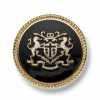 EX247 国産 スーツ・ジャケット用メタルボタン ゴールド/黒