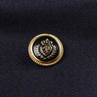 EX261 国産 スーツ・ジャケット用メタルボタン ゴールド/黒 ヤマモト(EXCY) サブ画像