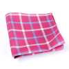 RCF-4118-07 英国製Ringhart生地使用 ブロックチェック柄 レッド チーフ