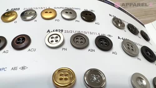 A6829 ABS樹脂製 表穴4つ穴ボタン アイリス/オークラ商事 - ApparelX