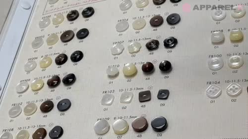 FP210 DAIYA BUTTONS 貝調ポリエステルボタン(半球) 大阪プラスチック 