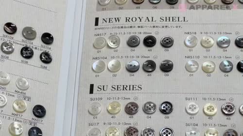 NRS104 DAIYA BUTTONS 貝調ポリエステルボタン 大阪プラスチック工業