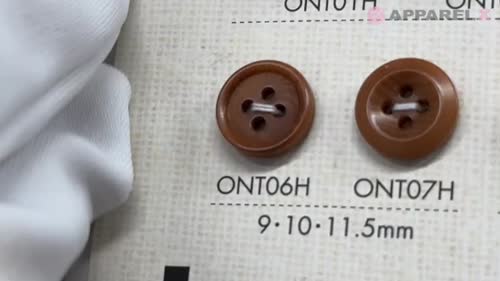 ONT06H 天然素材 コロゾ ナット フチあり 4つ穴ボタン 大阪