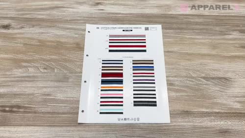 SIC-1008 コットン杉綾リボン(ストライプ)[リボン・テープ